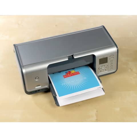 Etichette per CD AVERY finitura coprente Ø 117 mm - 2 et/foglio - per Laser - bianche - conf. 100 fogli - L7676-100